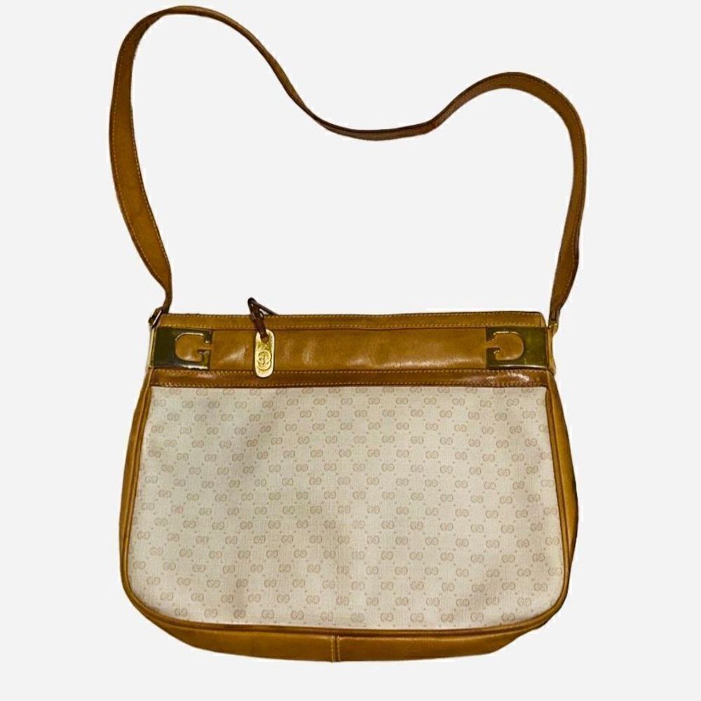 Gucci micro Gg beige handbag with gold horse-bit hardware - Picture 2 of 12